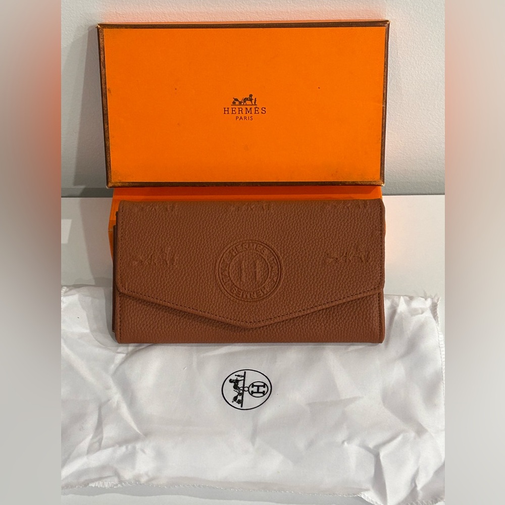 H Brown Leather Wallet